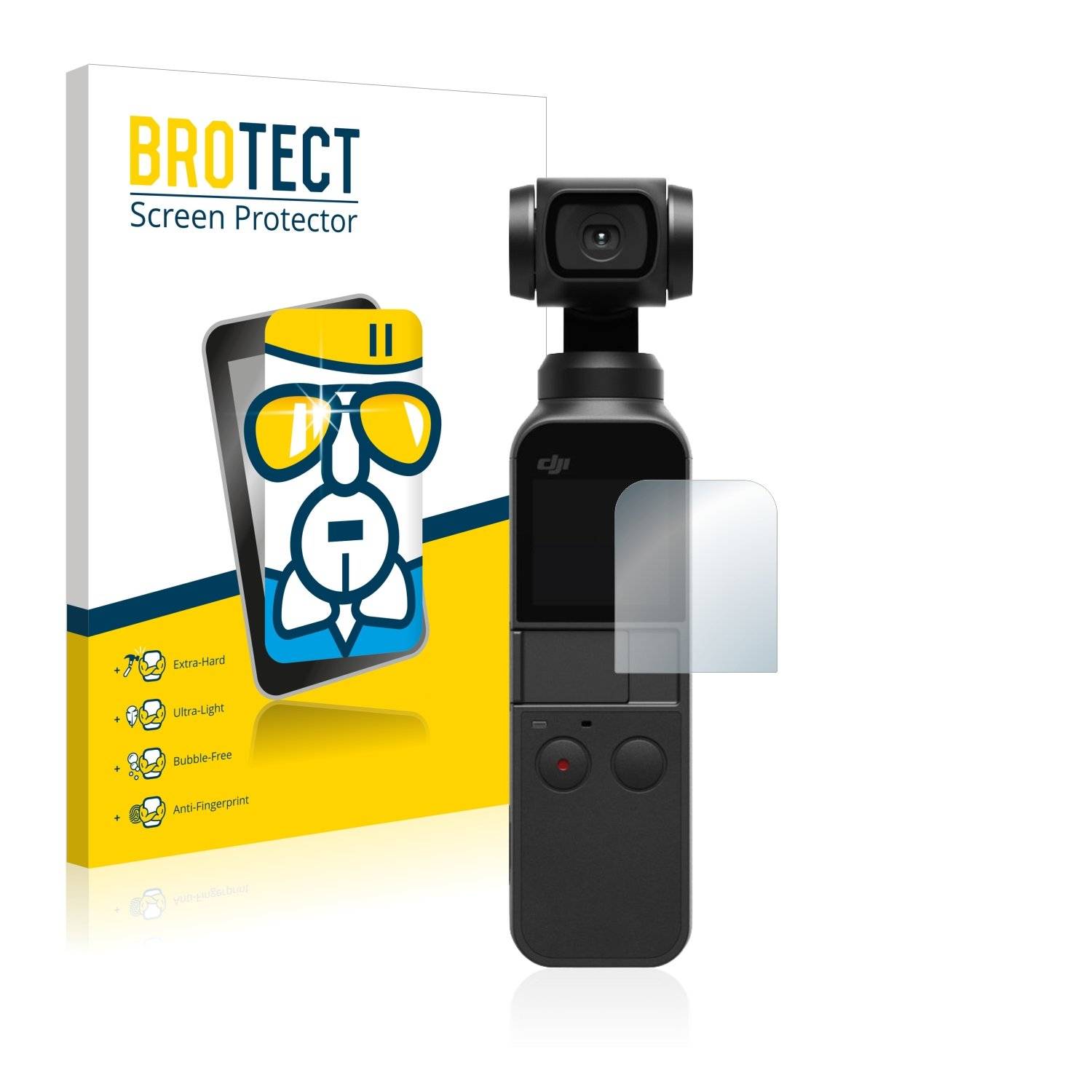 BROTECT AirGlass Flexible Schutz Glas Folie für DJI Osmo Pocket 2 Klar Transparent