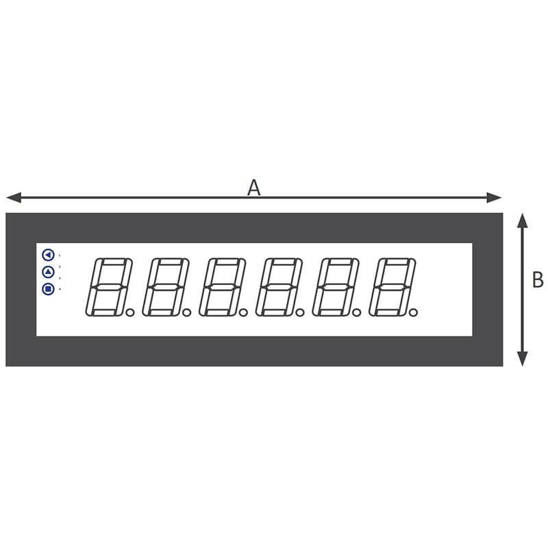 PCE Instruments Einbauanzeige PCE-BPD-U-46D