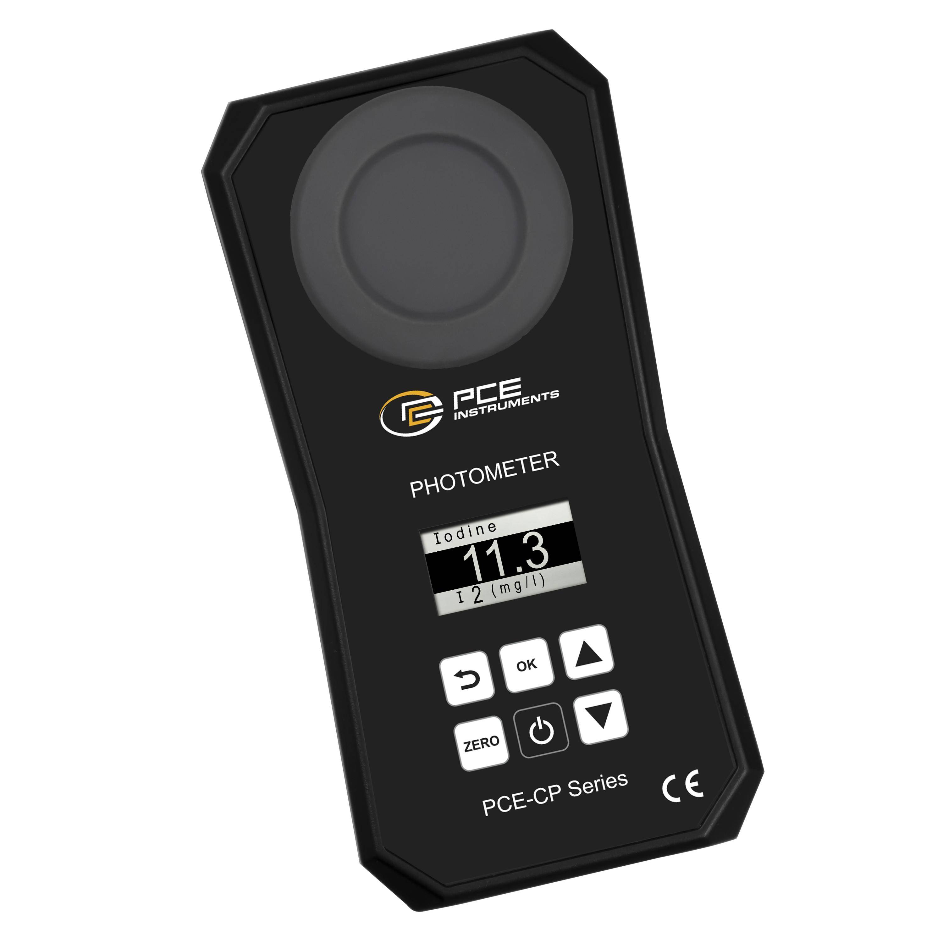 PCE Instruments PCE-CP 21 Chlorphotometer pH-Wert, Eisen, Cyanursäure, Chlor-Ionen-Konzentration, Brom