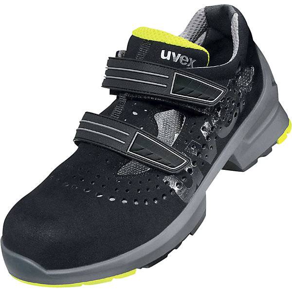 uvex 1 Sandalen S1 85428 schwarz, gelb Weite 11 Größe 43