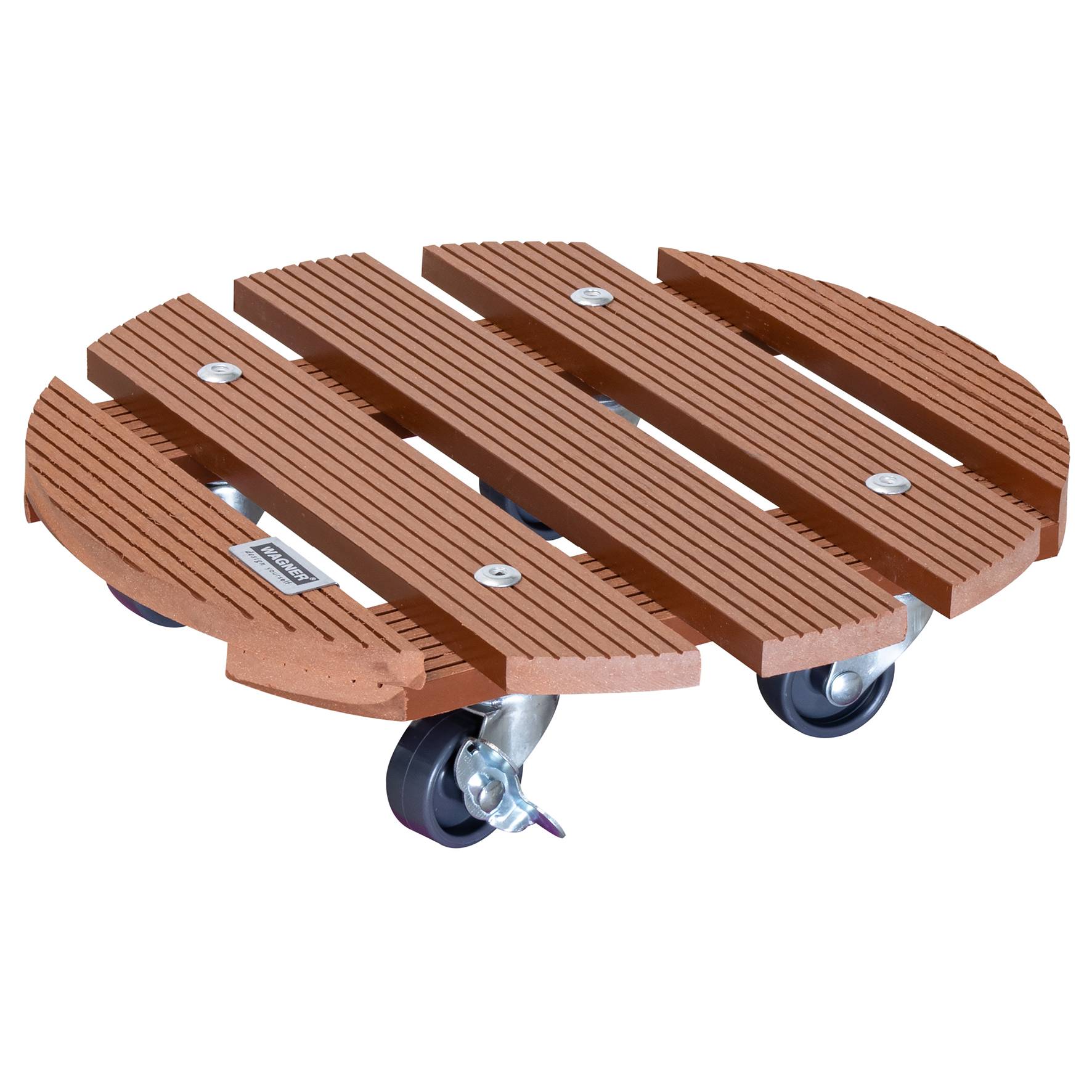 Wagner design yourself Pflanzenroller WPC GH 0535 Kunststoff braun rund 29.0 x 7.5 cm (20053501)