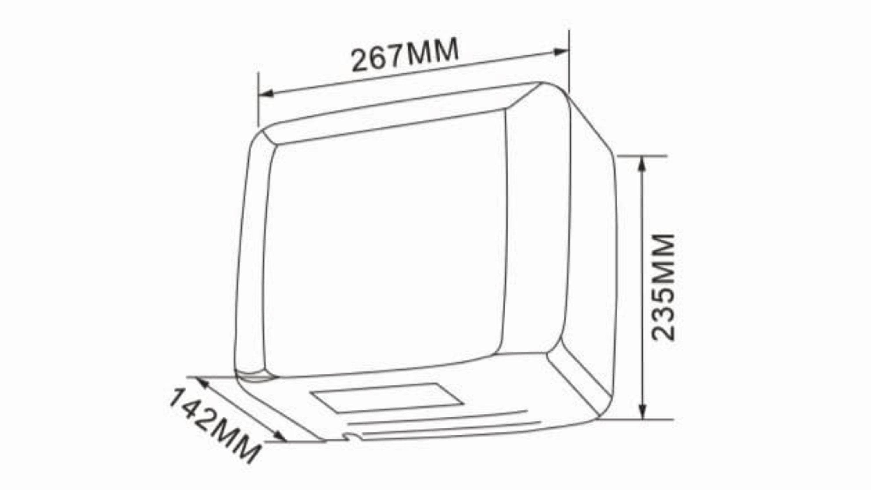 Automatischer Händetrockner Monsoon Stahl