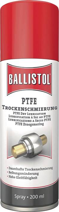 PTFE Trockenschmierung farblos/weißlich n.dem Trocknen 200ml Spraydose BALLISTOL