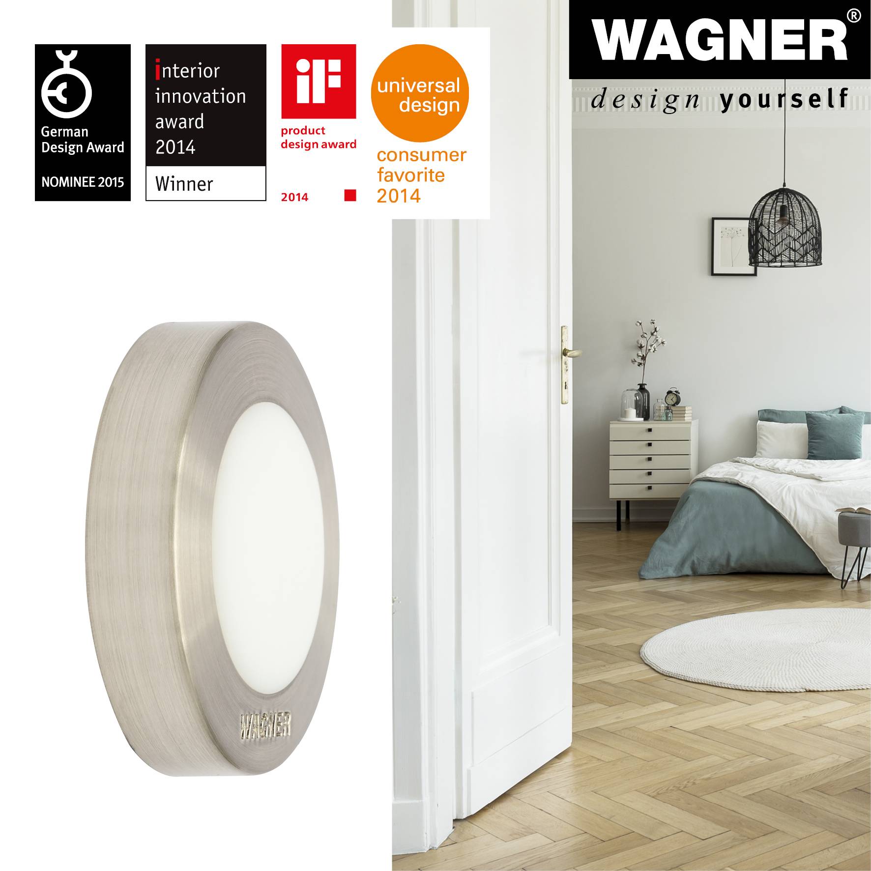 Wagner design yourself EH 5141 Türstopper Zinkdruckguss Vollgummi