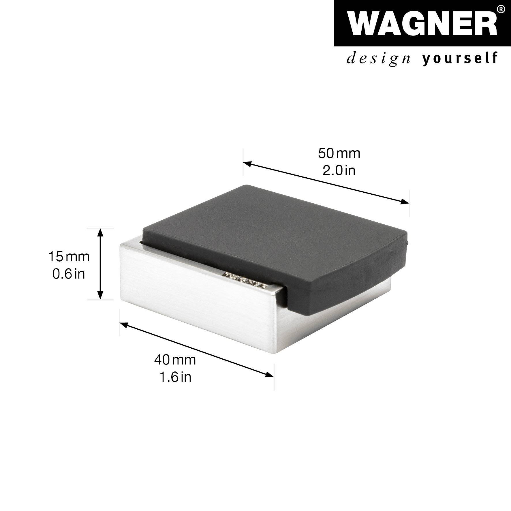 Wagner design yourself EH 5159 Türstopper Zinkdruckguss und Vollgummi