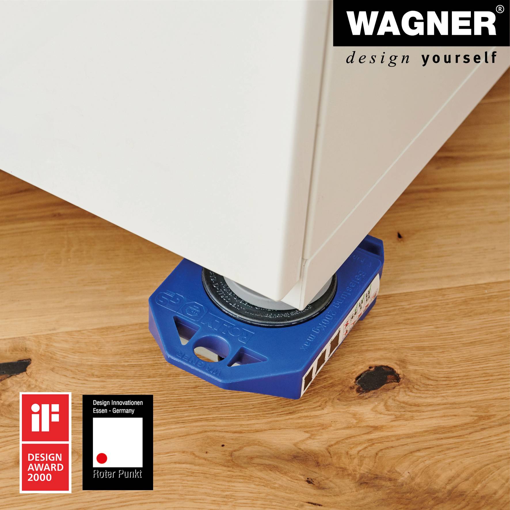 Wagner design yourself Transportroller ROLLY MM 3171 blau 7.9 x 11.7 3.4 cm bis 200.0 kg