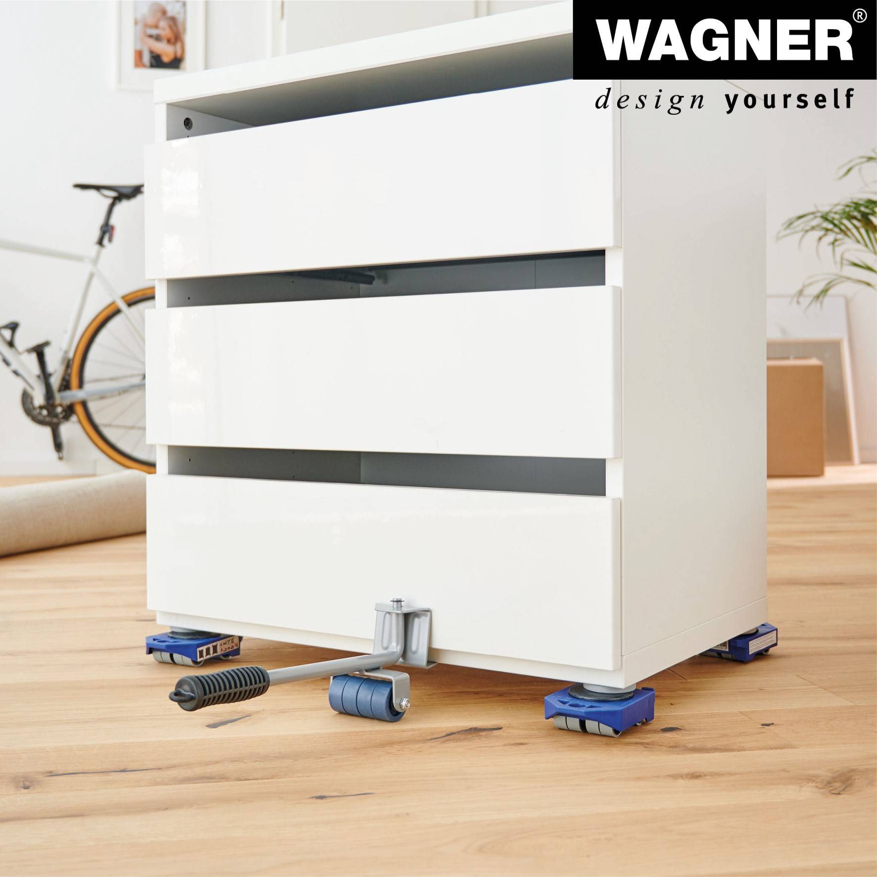 Wagner design yourself Transportroller ROLLY MM 3171 blau 7.9 x 11.7 3.4 cm bis 200.0 kg