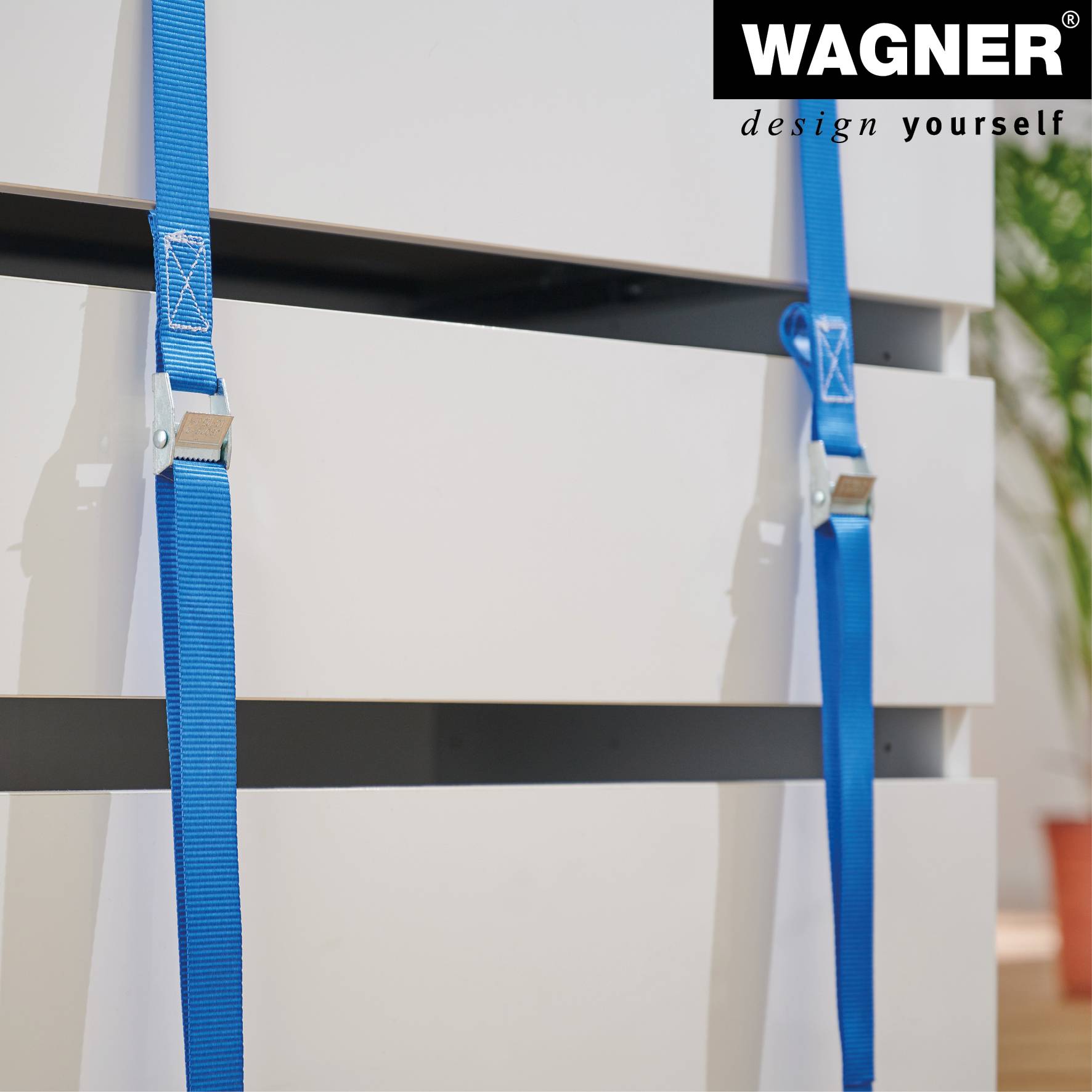 Wagner design yourself Spanngurte MM 1016 blau 2.5 m 2 St. 20101600