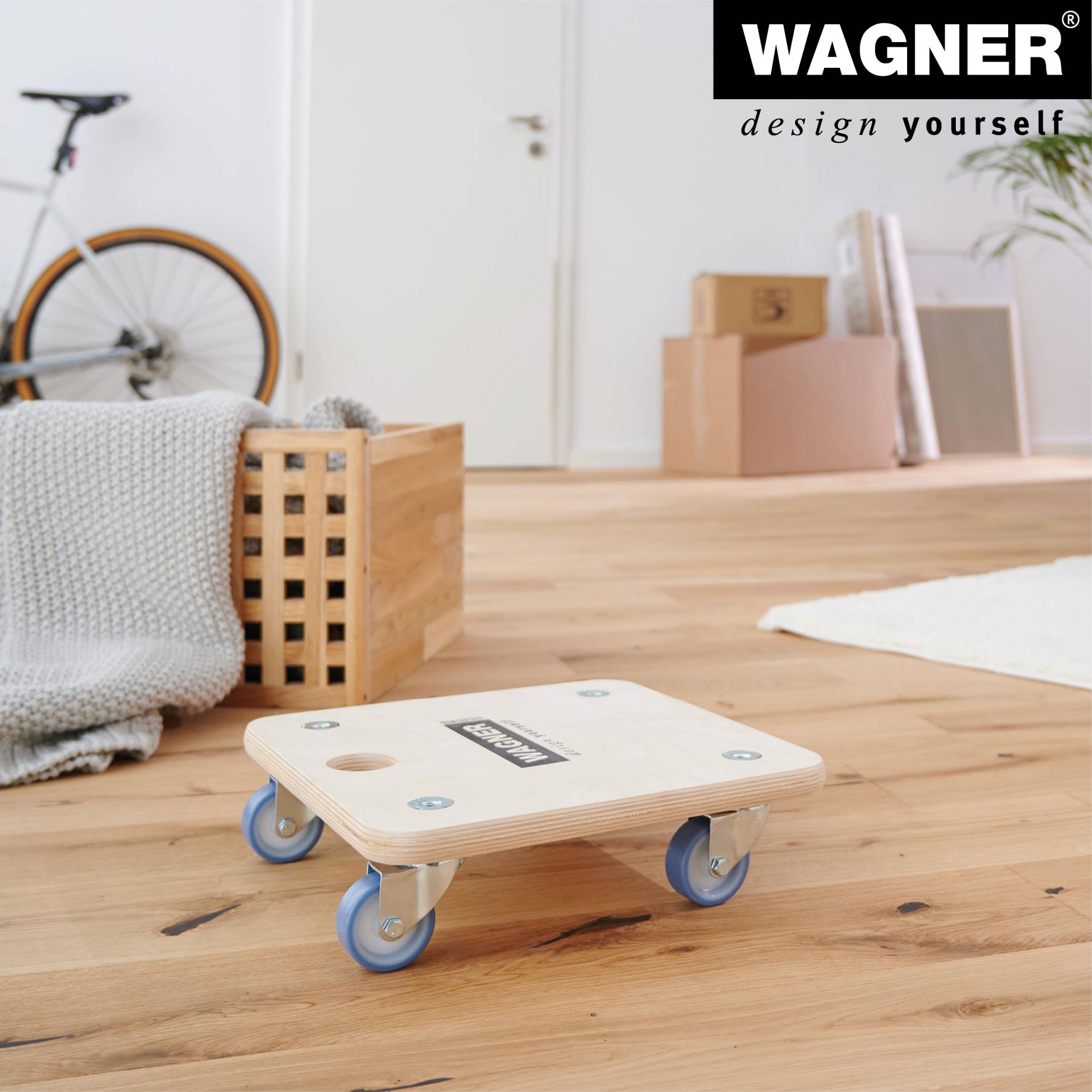 Wagner design yourself Transportroller MM 1353 birke 29.0 x 29.0 8.6 cm bis 250.0 kg