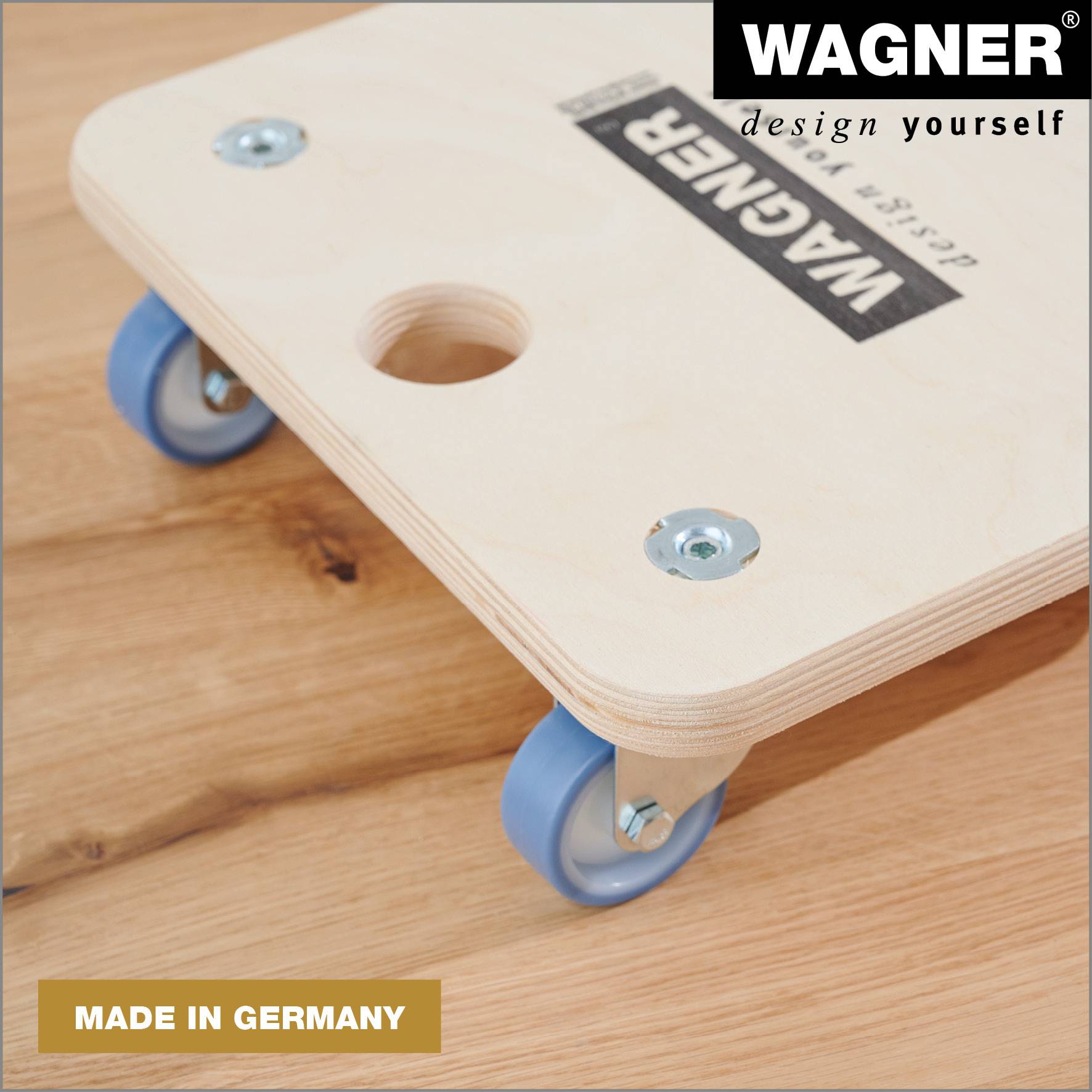 Wagner design yourself Transportroller MM 1353 birke 29.0 x 29.0 8.6 cm bis 250.0 kg