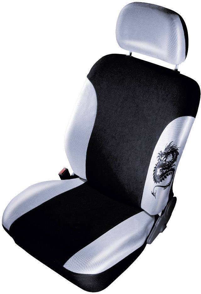 Cartrend 79-5320-03 Mystery Sitzbezug 11teilig Polyester Geschütz-Grau, Schwarz Fahrersitz, Beifahrersitz, Rücksitz