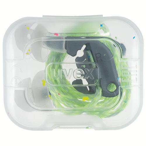 Gehörschutzstöpsel uvex xact-fit 2124018 transparent, grau SNR 26 dB Größe M, L