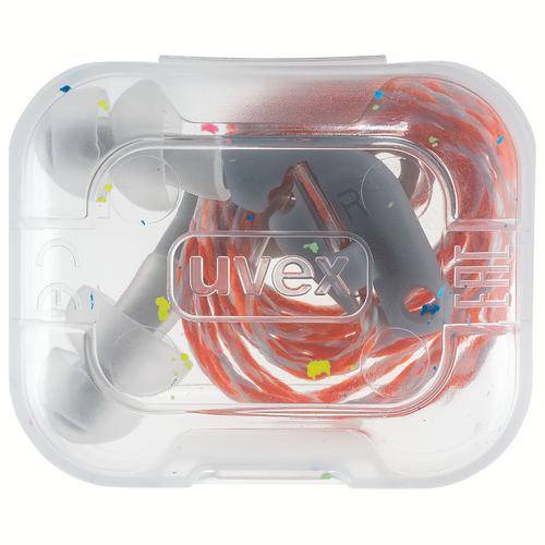 Gehörschutzstöpsel uvex xact-fit 2124017 grau, transparent SNR 26 dB Größe S