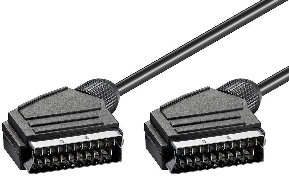 Goobay Scart Verbindungskabel, vernickelt, ø 7 mm Scartstecker (21-Pin) > Scartstecker (21-Pin) 0.6 m