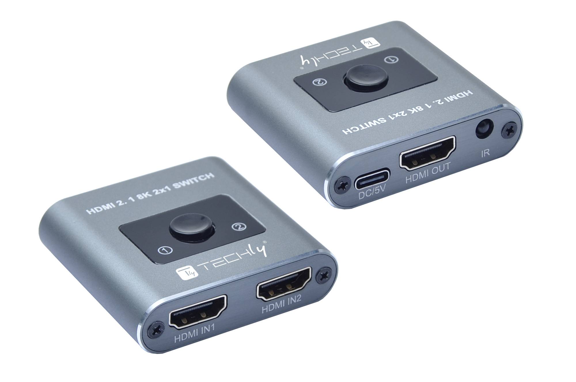 Techly Switch HDMI 2.1 2X1 8K Multimedia-Technik Switche