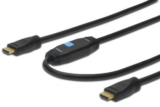 Digitus HDMI Anschlusskabel HDMI-A Stecker, HDMI-A Stecker 10.00 m Schwarz AK-330118-100-S 4K UHD, Audio Return Channel, vergoldete Steckkontakte