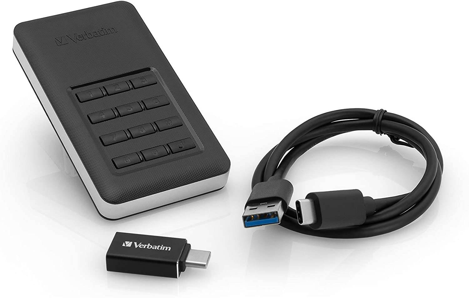 Verbatim Store 'n' Go Secure Portable SSD 256 GB Externe SSD USB 3.2 Gen 2 (USB 3.1) Schwarz 53402
