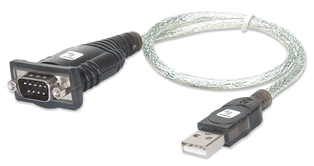 TECHly USB 2.0, Seriell Adapter [1x USB 2.0 Stecker A - 1x D-SUB-Stecker 9pol.] IDATA-USB-SER-2T 45.00 cm