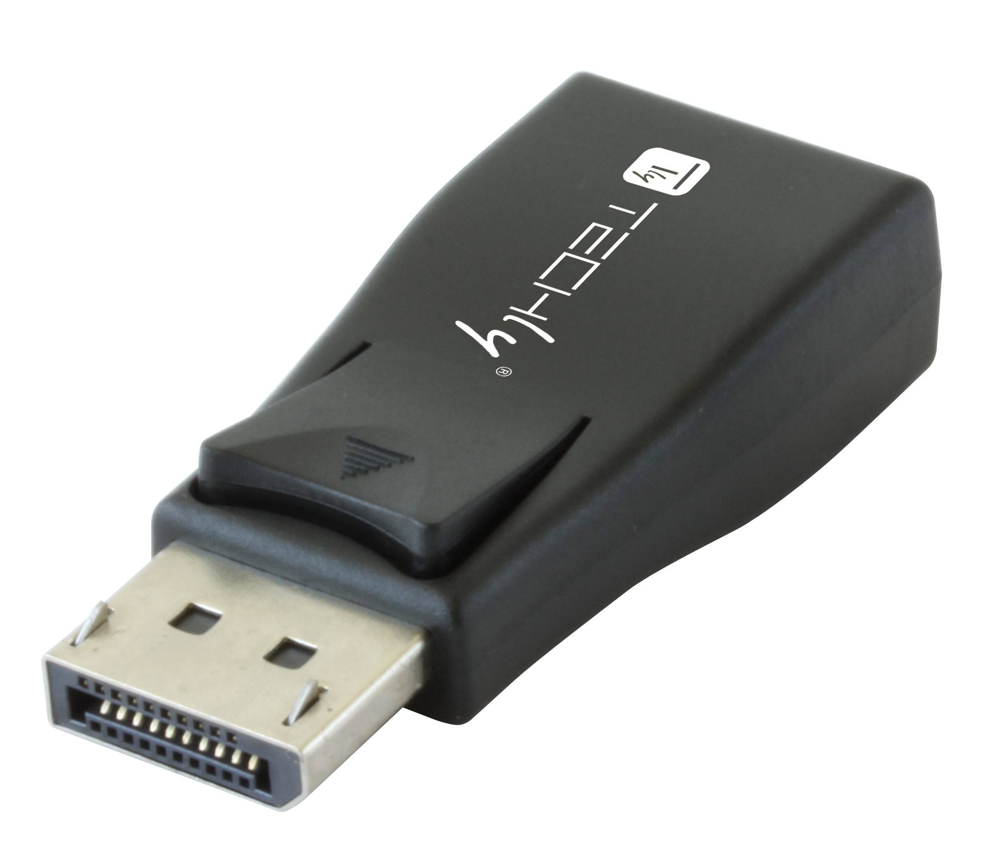 TECHly IADAP-DSP-230T DisplayPort / VGA Adapter [1x DisplayPort Stecker - 1x VGA-Buchse] Schwarz