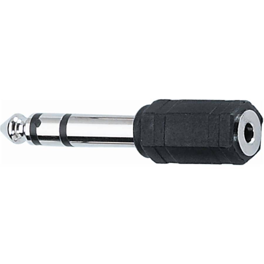 Goobay 11100 Adapter 3,5mm auf 6,3mm Audio schwarz/silber