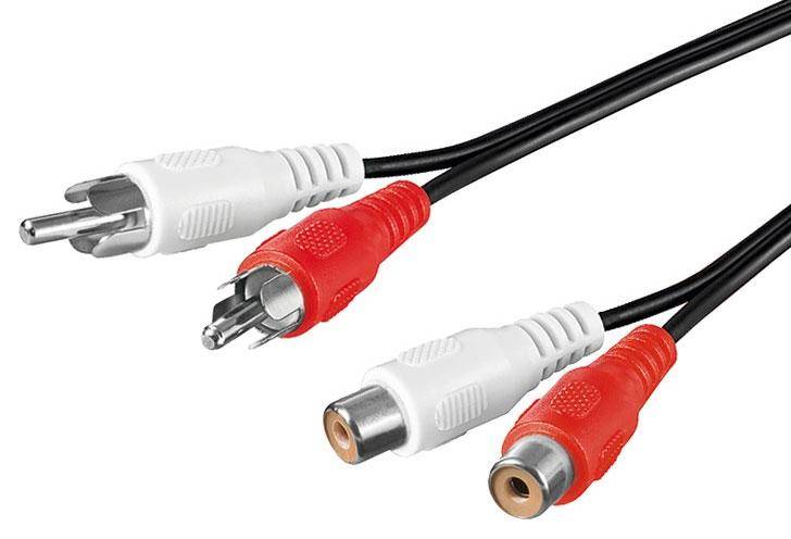 Goobay AVK 125-1000 - Video-/Audioverlängerungskabel