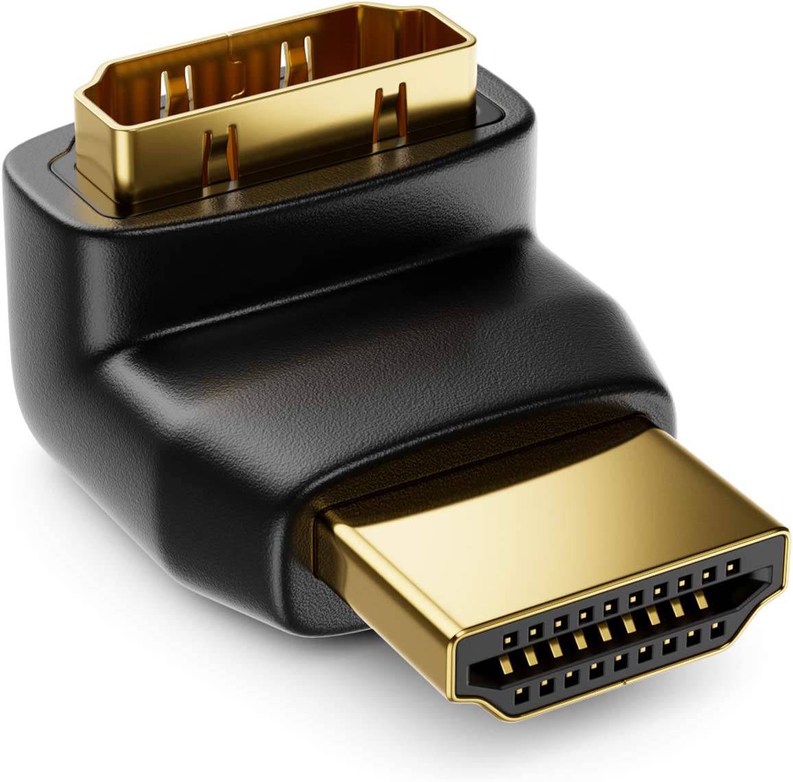 HDMI Adapter Stecker/Buchse 90° -- Multimedia Video-Komponenten TV,