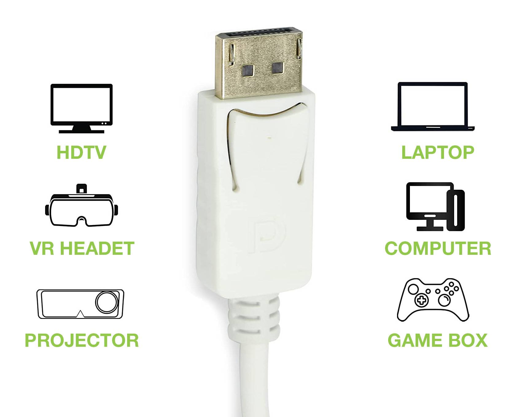 Techly Video- / Audio-Adapter - DisplayPort (M) - bis HDMI (W) - 15 cm - abgesch