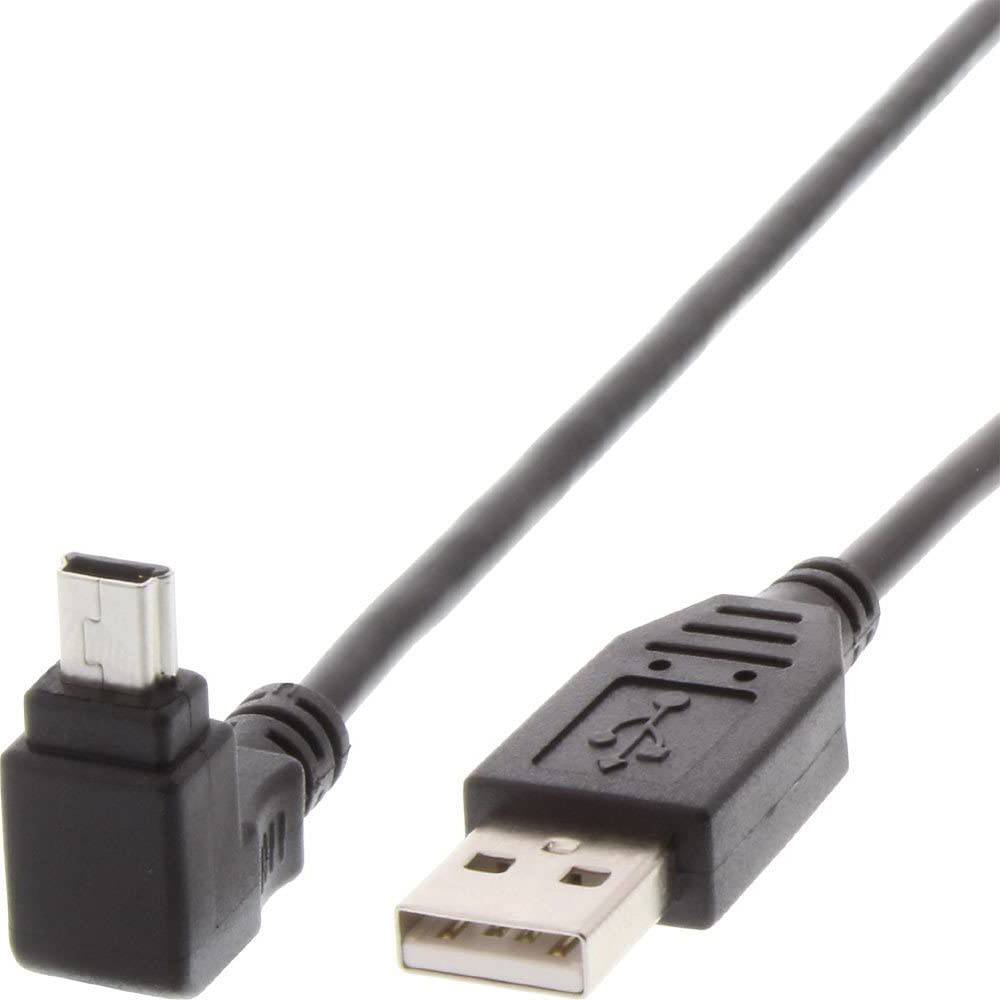 Techly USB 2.0 Kabel, A-Stecker auf Mini-B-Stecker, 1.8m, sw
