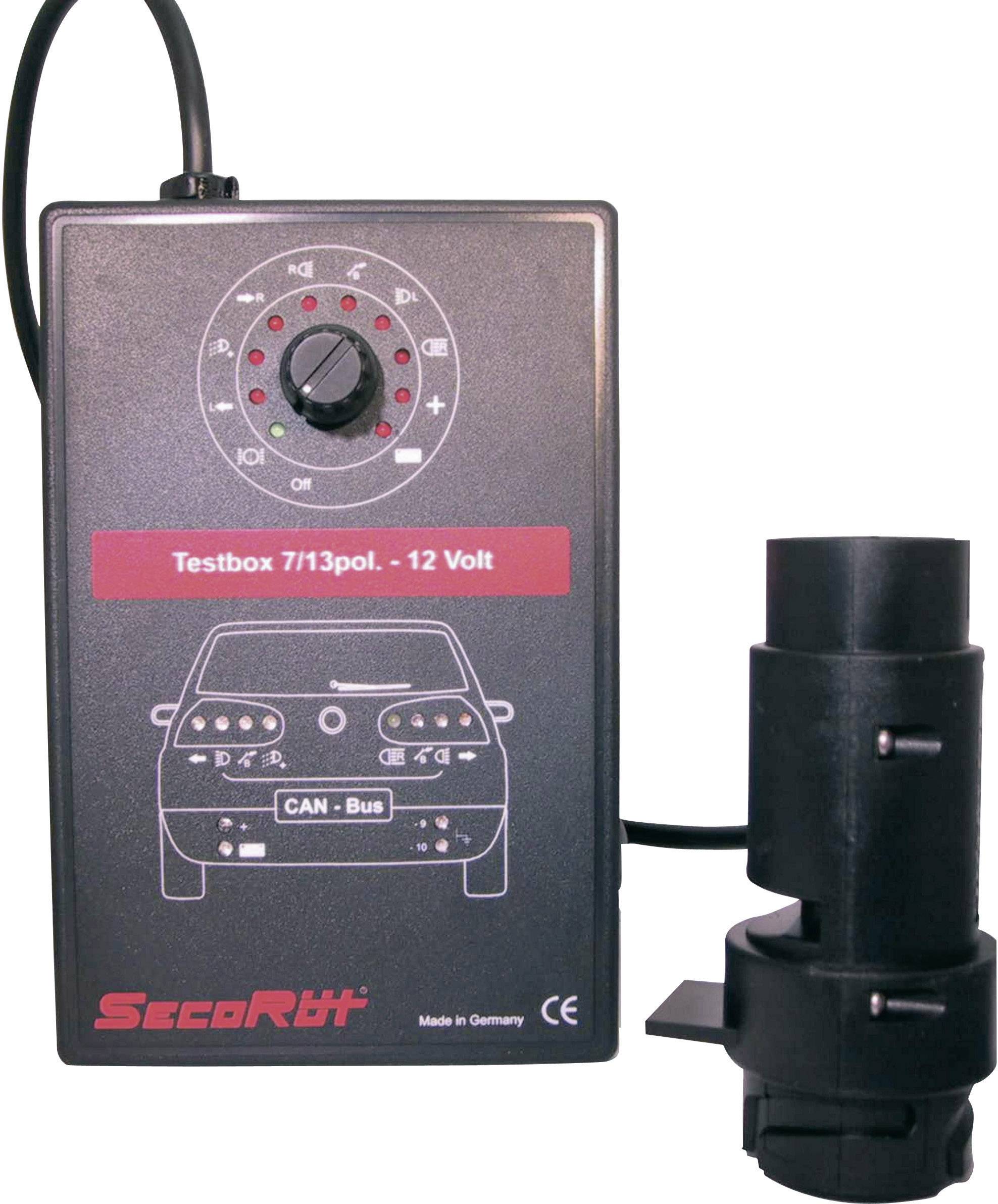 SecoRüt Prüfbox für Fahrzeug + Anhänger 12V 70226