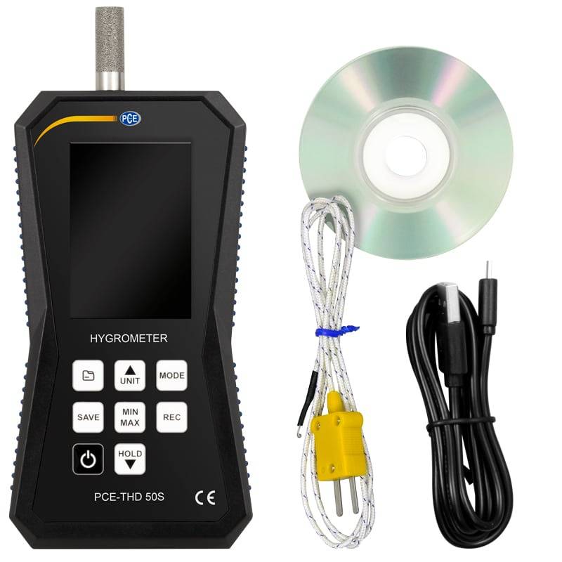 PCE Instruments Hygrometer PCE-THD 50S mit Sinterfilter