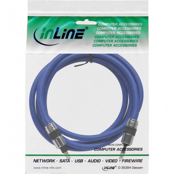 InLine® OPTO Audiokabel, PREMIUM, 3,5mm Stecker an Toslink Stecker, 3m
