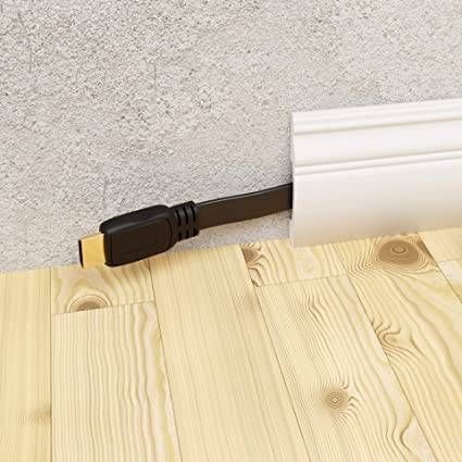 Goobay 31926 HDMI High Speed Flachkabel Ethernet UHD 4K @ 30Hz ARC HDMI Flach Monitorkabel Bildschirmkabel Schwarz 1,5m