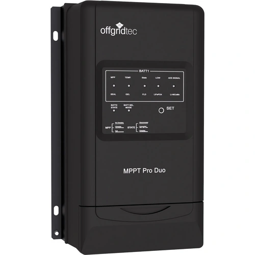 Offgridtec® MPPT Pro Duo Laderegler 30A 12V 24V für zwei Batteriekreisläufe Offgridtec® MPPT Pro Duo Laderegler 30A 12V 24V für zwei Batteriekreisläufe