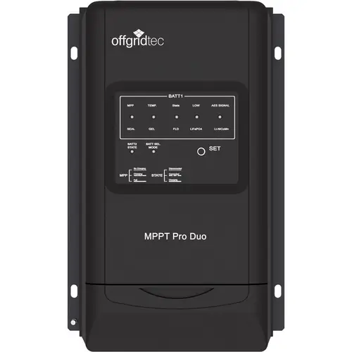 Offgridtec® MPPT Pro Duo Laderegler 30A 12V 24V für zwei Batteriekreisläufe Offgridtec® MPPT Pro Duo Laderegler 30A 12V 24V für zwei Batteriekreisläufe