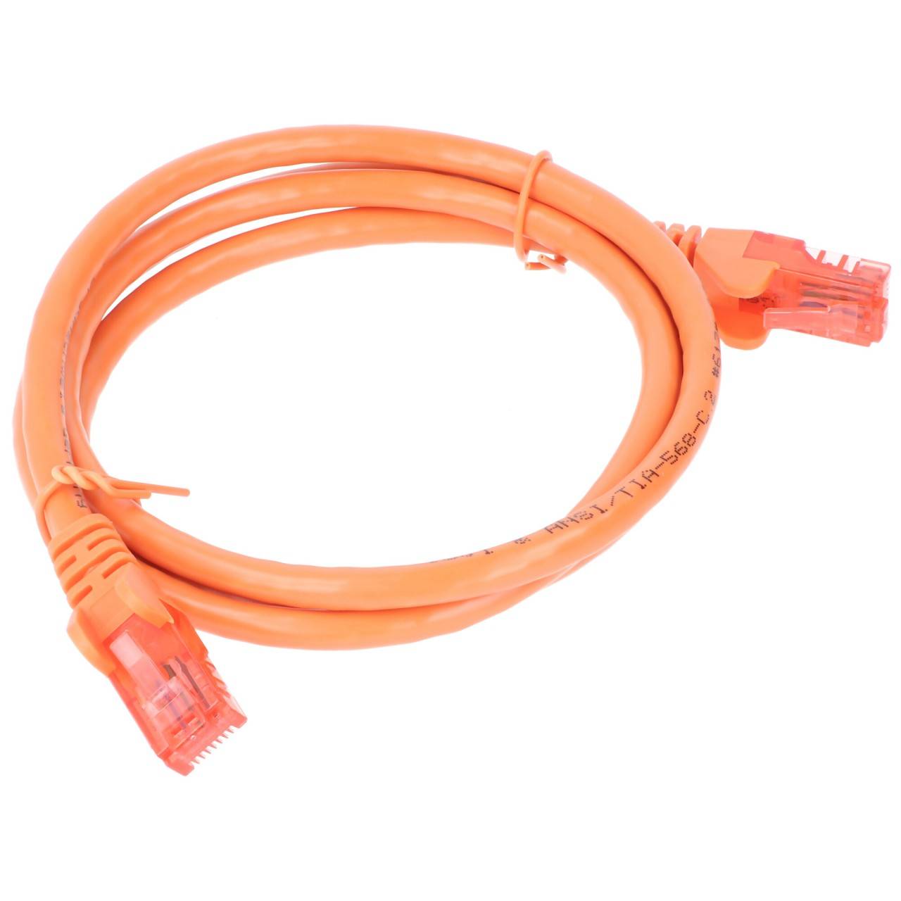 Goobay 95280 CAT 6 Netzwerkkabel RJ45 Stecker 250 MHz CCA Patchkabel Ethernet LAN Kabel U/UTP Internetkabel Orange 5m