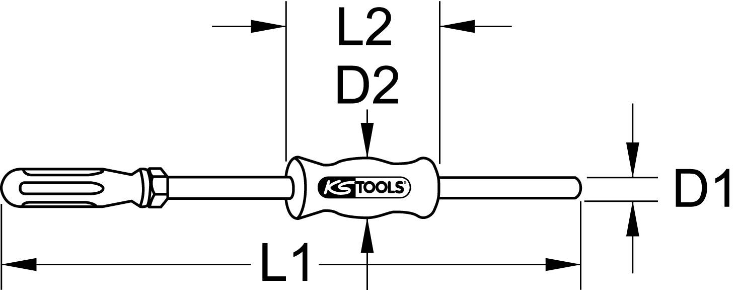 KS Tools 660.0505 Gleithammer, 250mm, IG G3/8"
