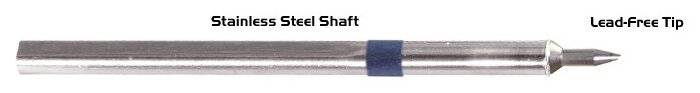 Lötspitze abgeschrägt 45° 0,7mm (0,028"), Micro Fine