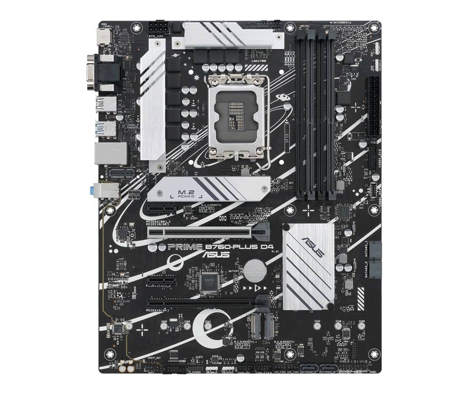 Asus PRIME B760-PLUS D4 Mainboard Sockel (PC) Intel® LGA 1700 Formfaktor (Details) ATX Mainboard-Chipsatz Intel® B760
