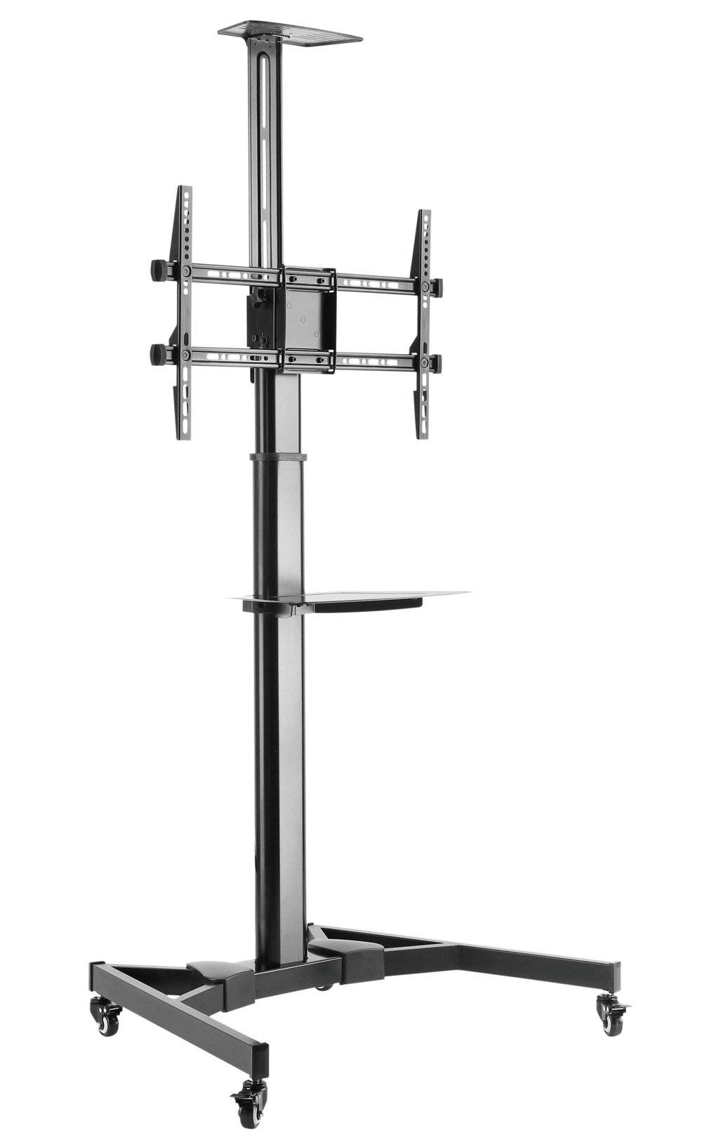 Techly ICA-TR46 - Multimedia-Wagen - Schwarz - Kunststoff - Stahl - Flachbildsch