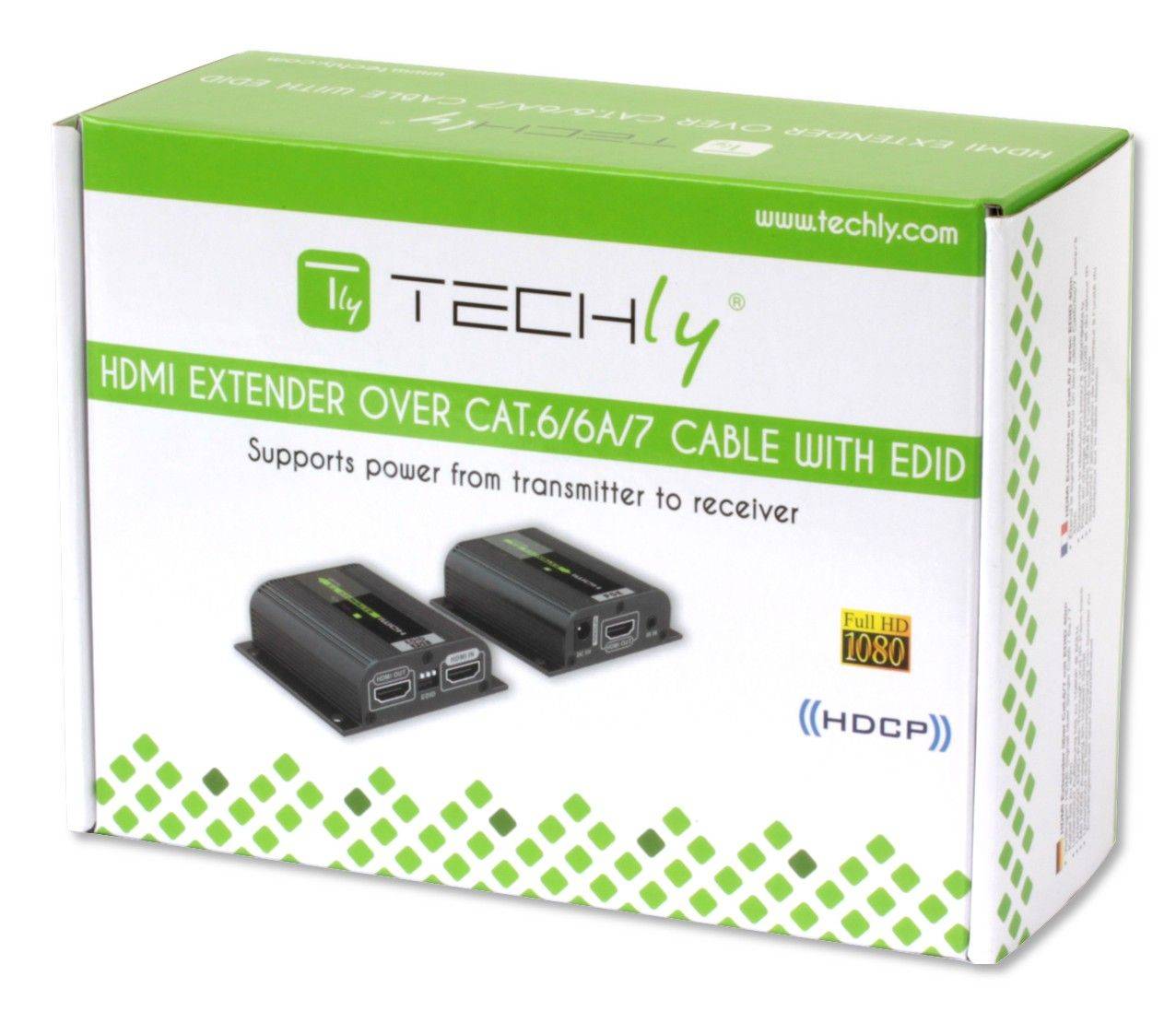 TECHly IDATA EXT-E70POED - Sender und Empfänger - Video-/Audio-/Infrarot-Übertrager - HDMI - bis zu 40 m