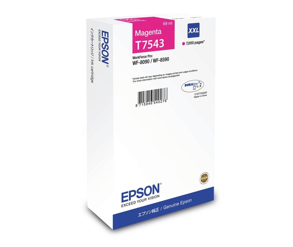 Epson Druckerpatrone T7543 XXL Original Magenta C13T754340