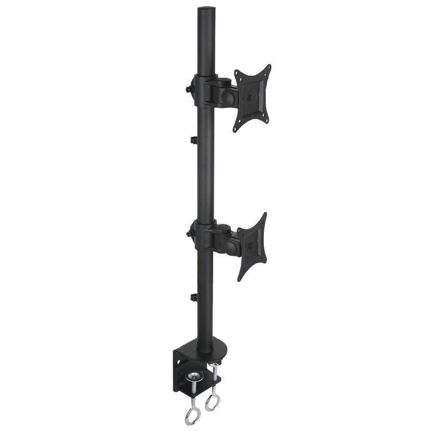 TECHly - Befestigungskit für 2 Monitore - Schwarz - Bildschirmgröße: 33-68.6 cm (13"-27")