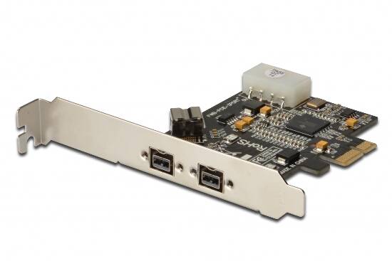 Digitus DS-30203-2 3 Port FireWire 800-Controllerkarte FireWire 800 PCIe