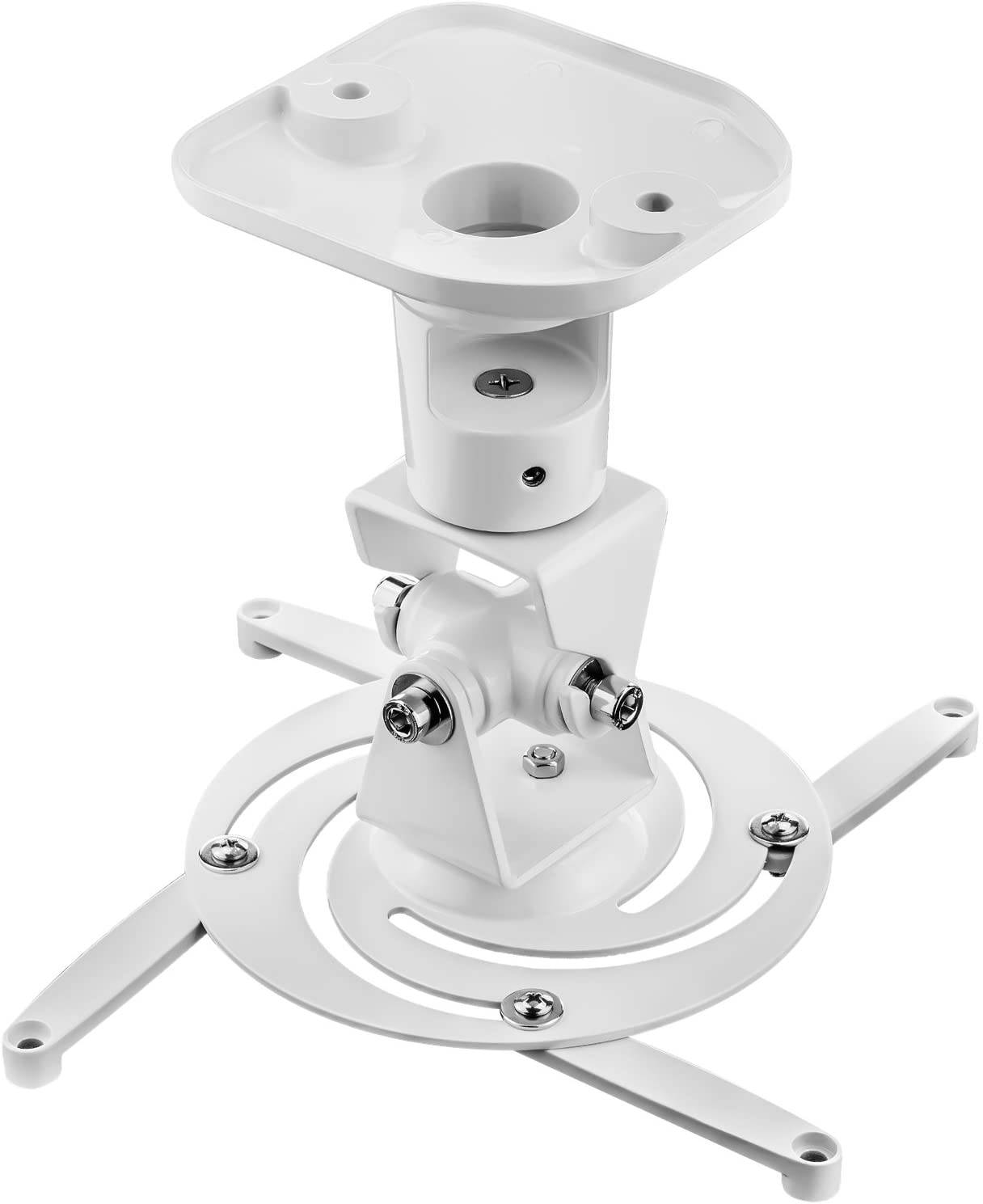TECHly ICA-PM-100WH Beamer-Deckenhalterung Neigbar, Drehbar Boden-/Deckenabstand (max.): 218 mm Weiß