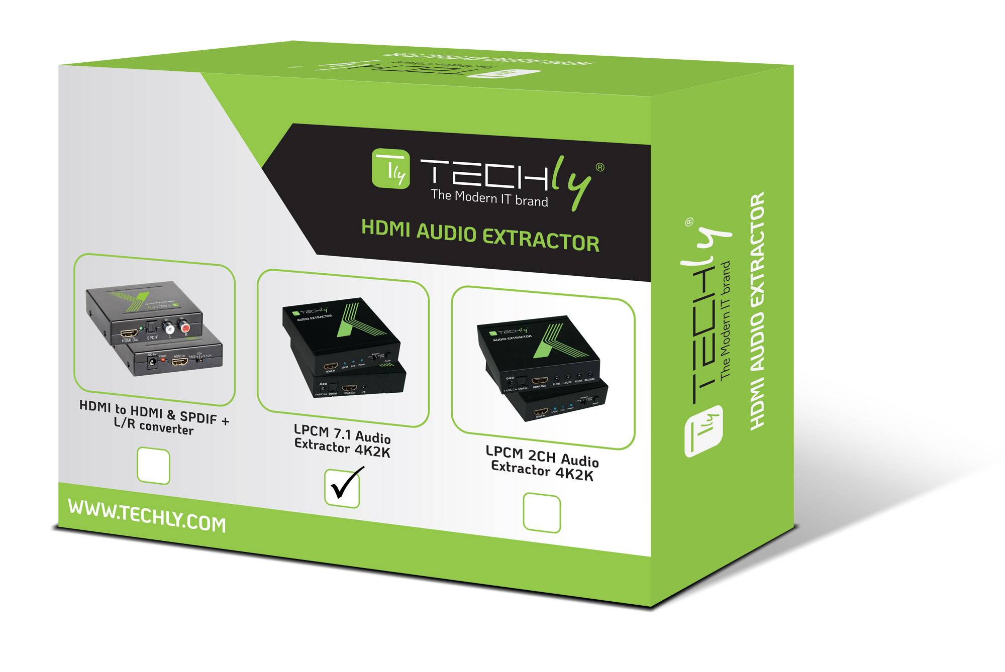 TECHly Audio Extraktor IDATA-HDMI-EA74K [HDMI - HDMI, Toslink, Klinke] 1920 x 1080 Pixel