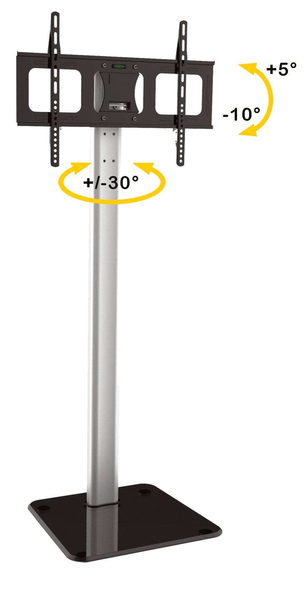 TECHly ICA-TR11 TV-Standfuß 81,3 cm (32") - 177,8 cm (70") Neigbar, Schwenkbar