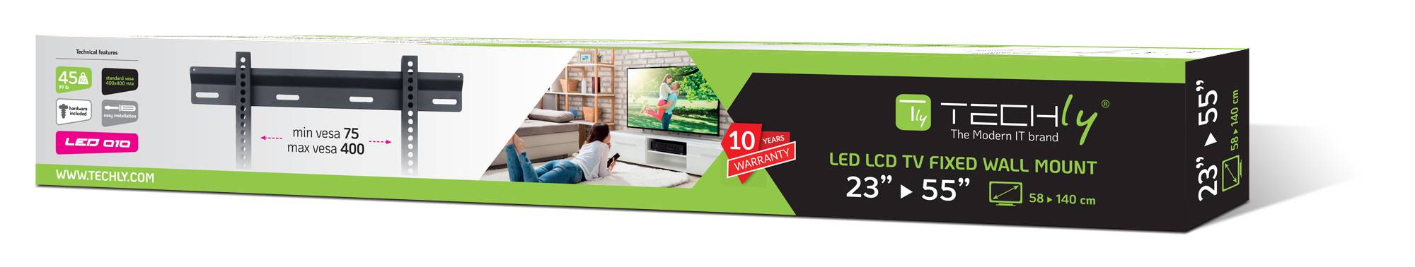 TECHly ICA-PLB-114M TV-Wandhalterung 58,4cm (23") - 139,7cm (55")