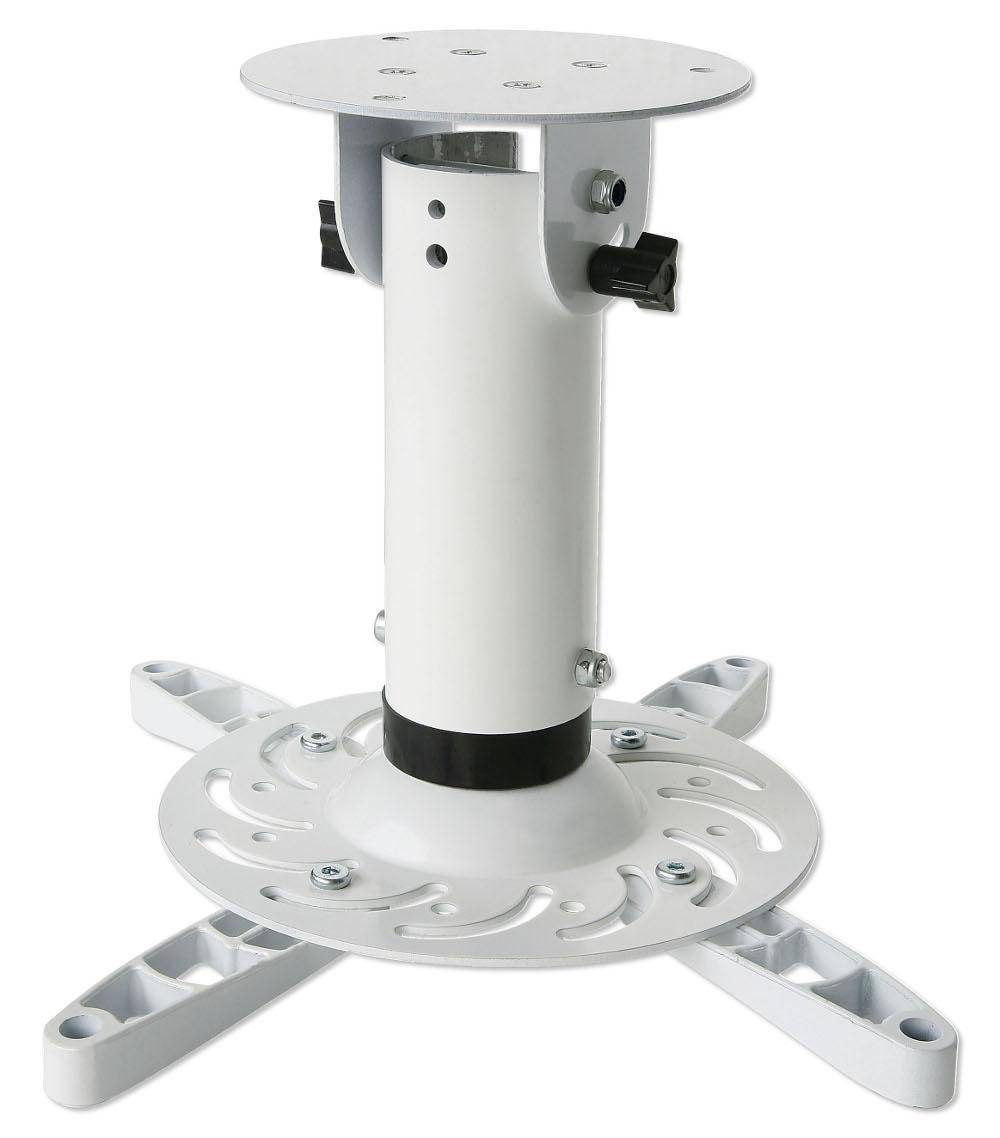 Universal-Deckenhalterung für Beamer, 20 -- cm Deckenabstand, Weiß / und