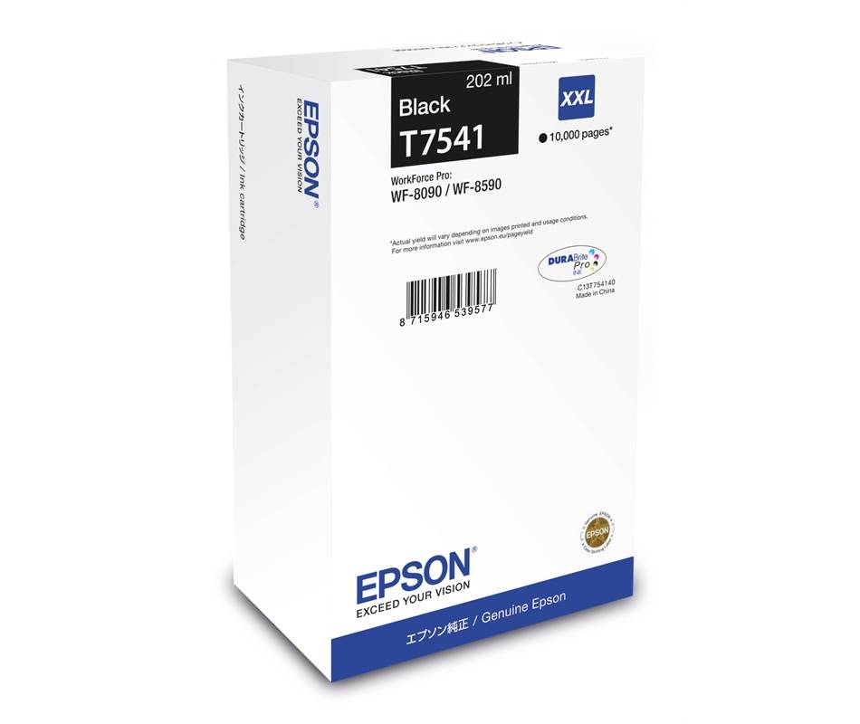 Epson Druckerpatrone T7541 XXL Original Schwarz C13T754140