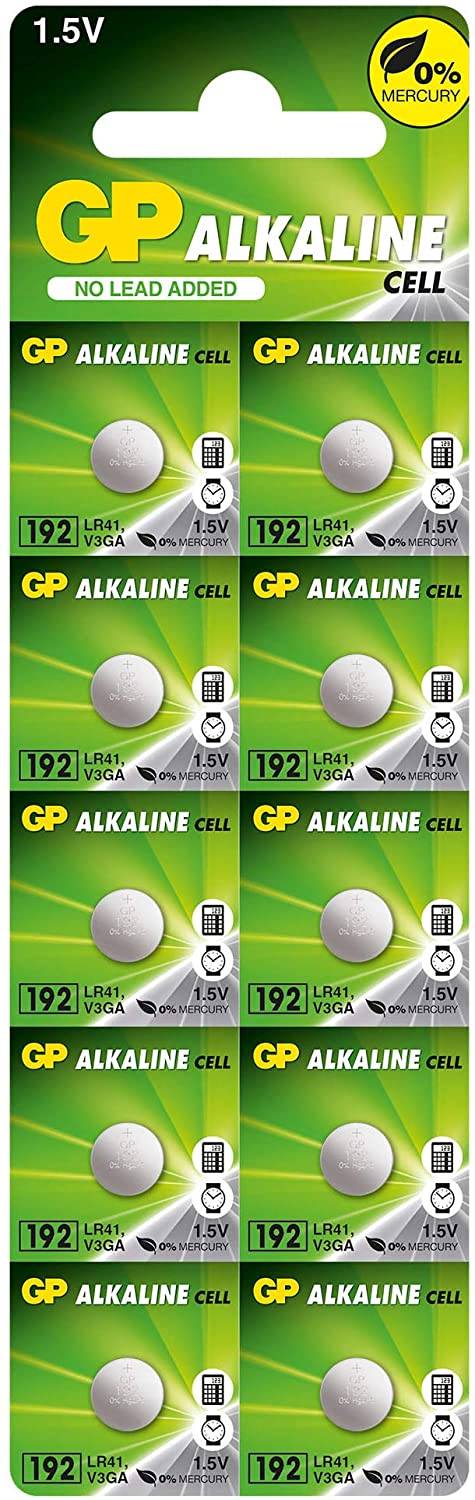 Gold Peak Industries Knopfzelle LR41 10 St. Alkali-Mangan GP192ASTD533C10 - Batterie